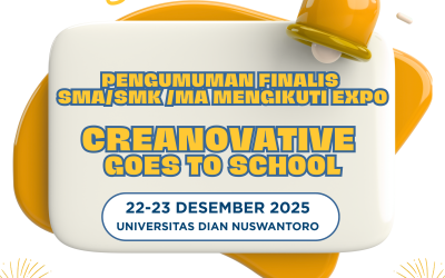 Inilah 5 Finalis Creanovative Goes to School SMA/SMK/MA yang Lolos Untuk Berpartisipasi di Creanovative Expo 2025